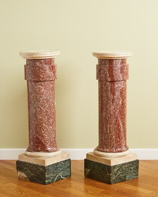 Lot 233 - Pair of Continental Marble Columns