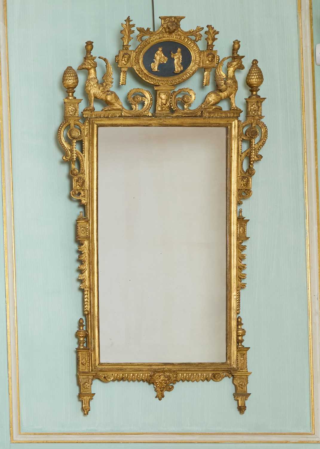 Lot 323 - Italian Neoclassical Giltwood Pier Mirror