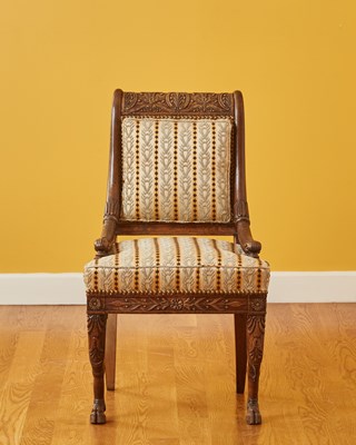 Lot 316 - Unusual Charles X Side Chair