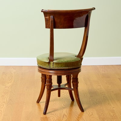 Lot 374 - English Regency Mahogany Adjustable Piano Chair