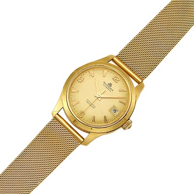 Lot 1069 - Bucherer Gold 'Incabloc' Wristwatch