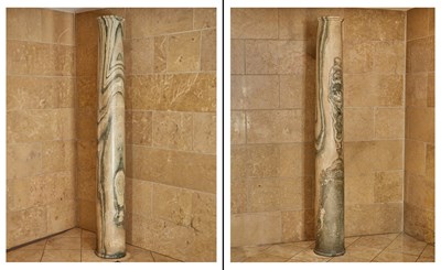 Lot 364 - Pair of Continental Cipollino Marble Columns