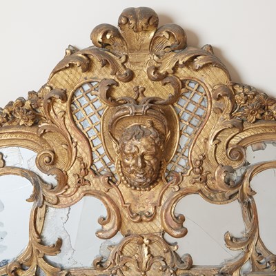 Lot 367 - Louis XIV / Louis XV Régence Giltwood Mirror