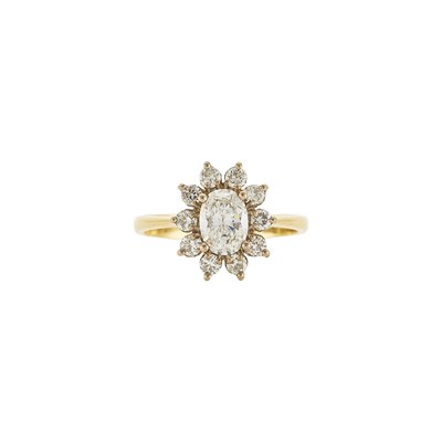 Lot 1249 - Gold and Diamond Ring