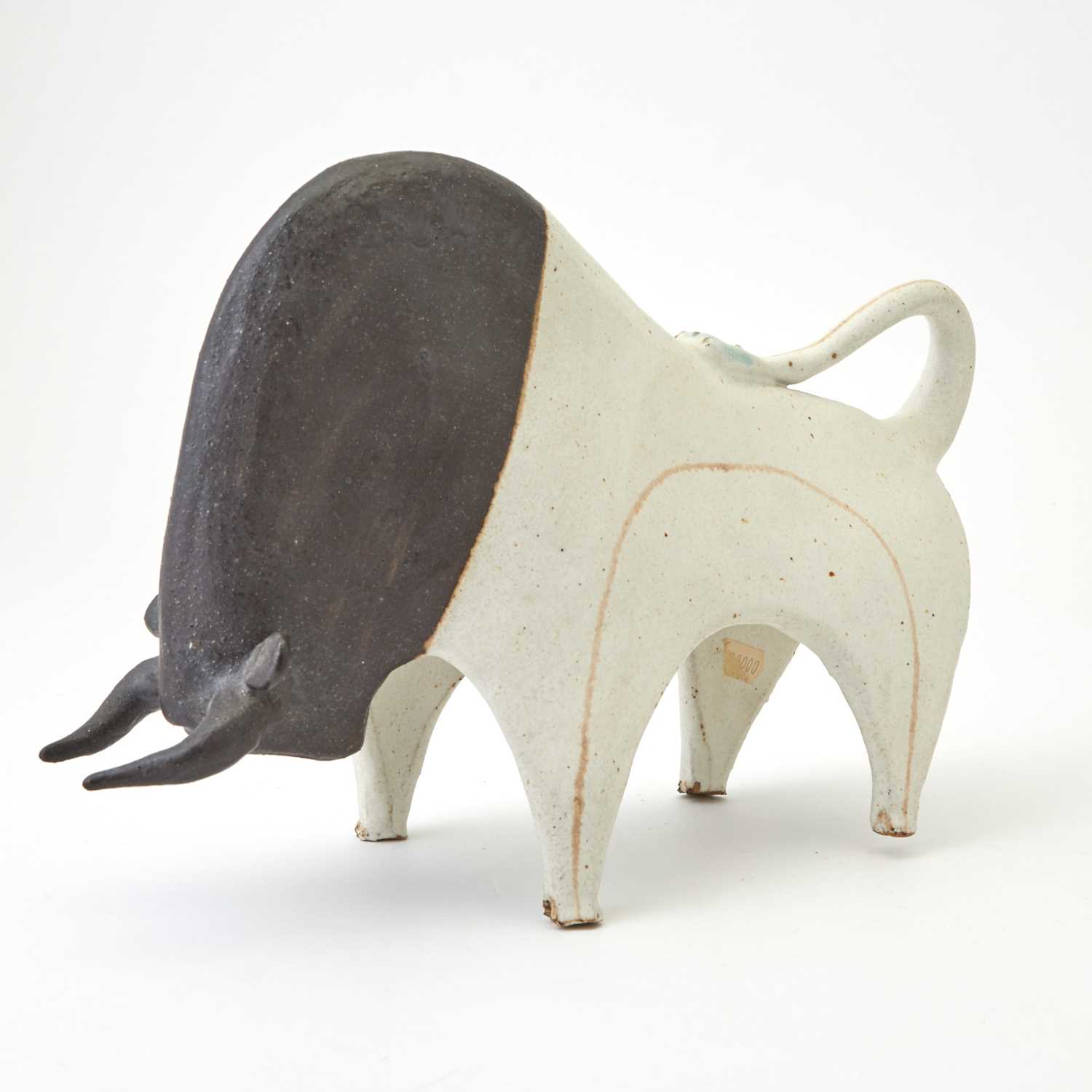 Lot 807 - Bruno Gambone Glazed Stoneware Figure of a Bull