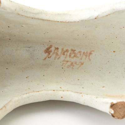 Lot 807 - Bruno Gambone Glazed Stoneware Figure of a Bull