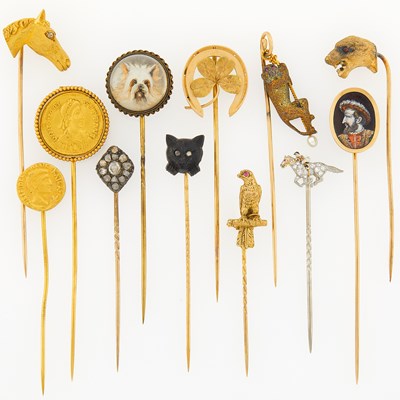 Lot 2254 - Group of Antique Stick Pins