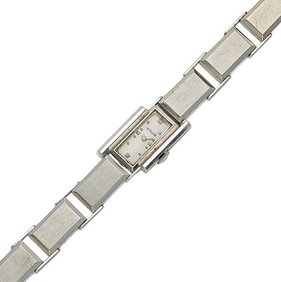 Lot 1131 - LeCoultre White Gold Wristwatch