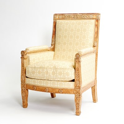 Lot 617 - Empire Giltwood Bergère