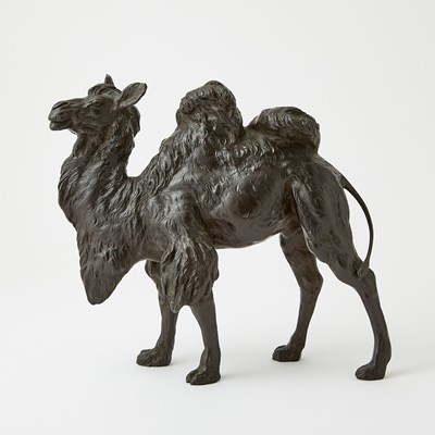 Lot 339 - A Japanese Bronze Okimono of a Bactrian Camel