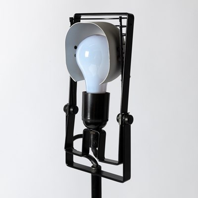 Lot 824 - Pair of Artemide Black Enameled Metal “Sintesi Terra” Floor Lamps