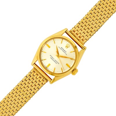 Lot 49 - Rolex Gold 'Oyster Perpetual' Wristwatch, Ref. 6548