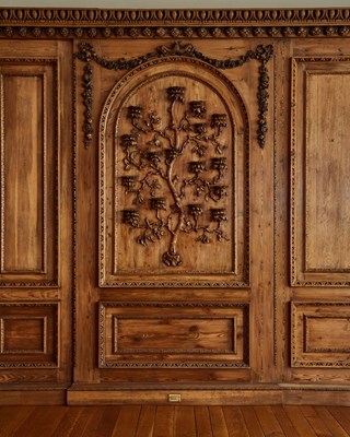 Lot 351 - Exceptional English George II Carved Pine Paneled Room