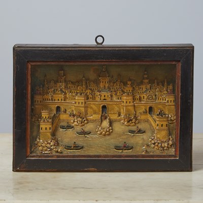Lot 70 - Italian Painted Wood Relief