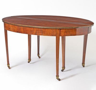 Lot 132 - A Louis XVI Brass-Mounted Mahogany Dining Table