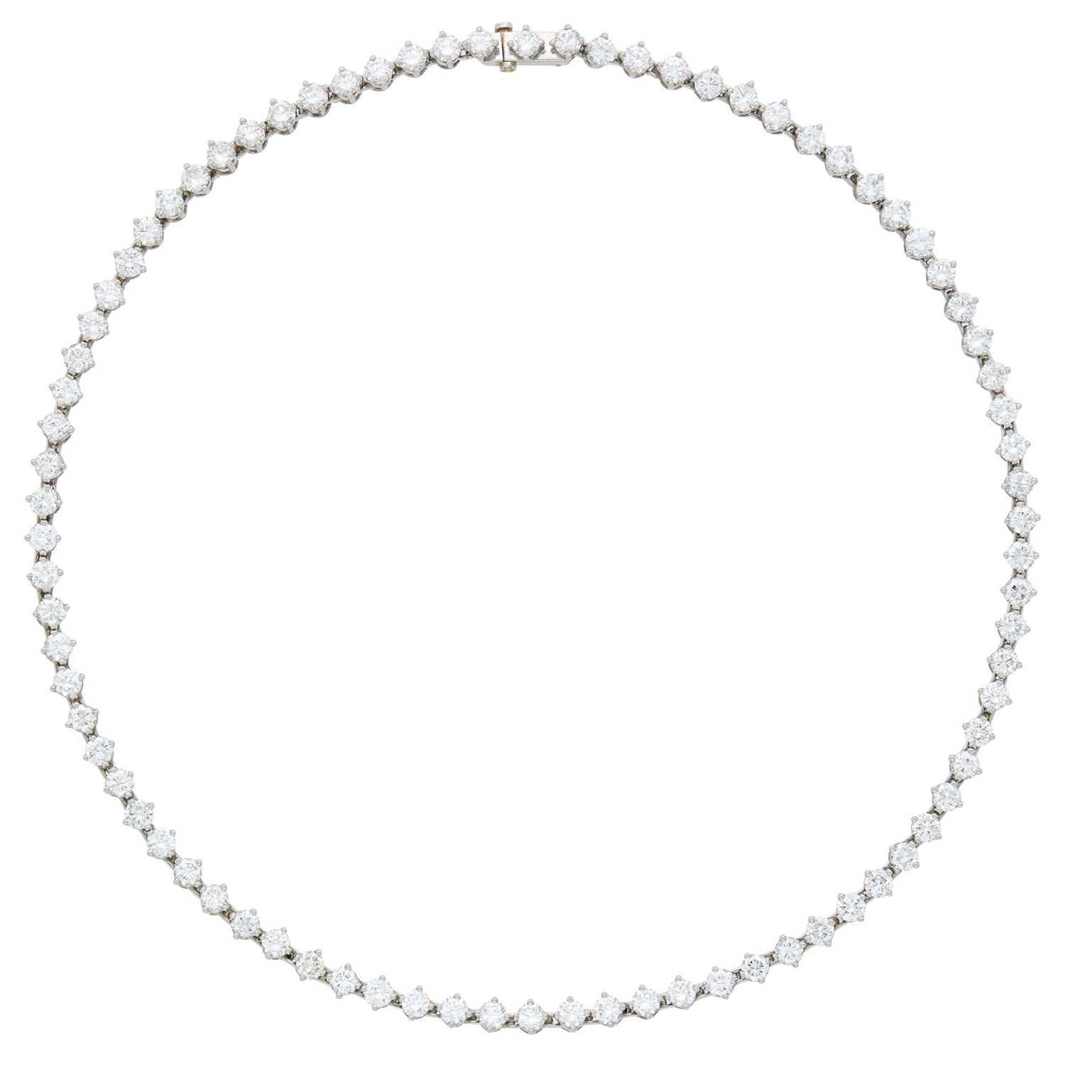 Lot 170 - Tiffany & Co. Platinum and Diamond Necklace