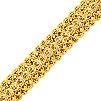 Lot 156 - Cartier Gold Link Bracelet