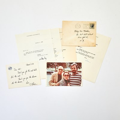 Lot 309 - Five signed notes to Mary Ann Madden, longtime creator of the New York Magazine Competition