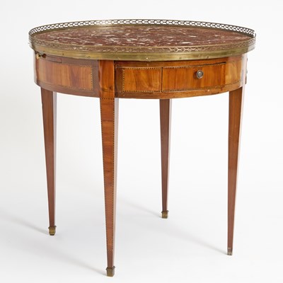 Lot 342 - Louis XVI Style Inlaid Mahogany Bouillotte Table