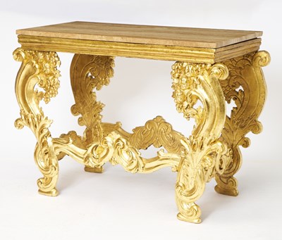 Lot 277 - Continental Rococo Style Giltwood Console