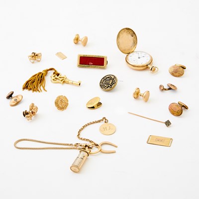 Lot 652 - A group of jewelry items belonging to Harold Arlen