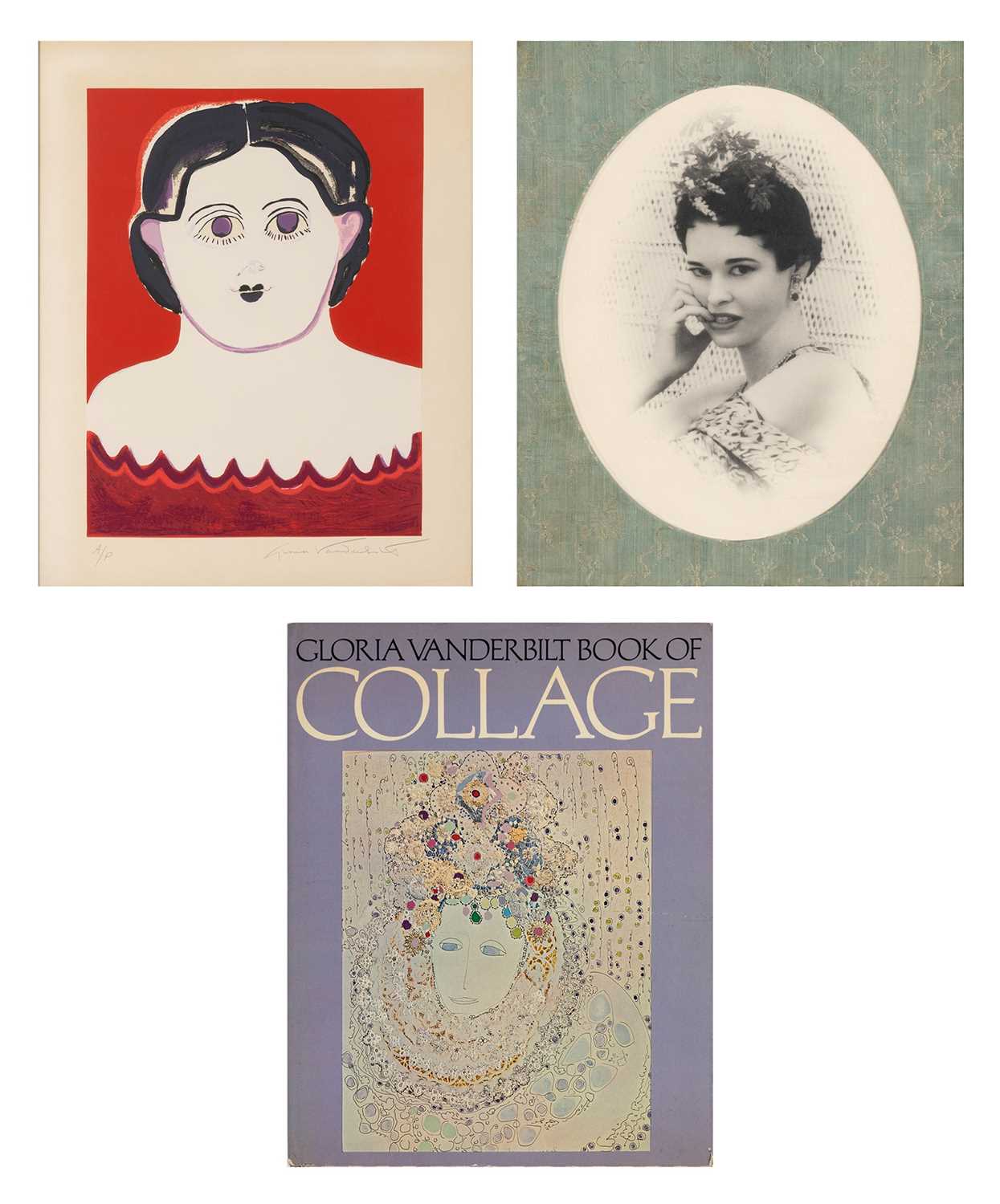 Lot 662 - A signed print, inscribed book, early photograph and artistic manifesto of Gloria Vanderbilt