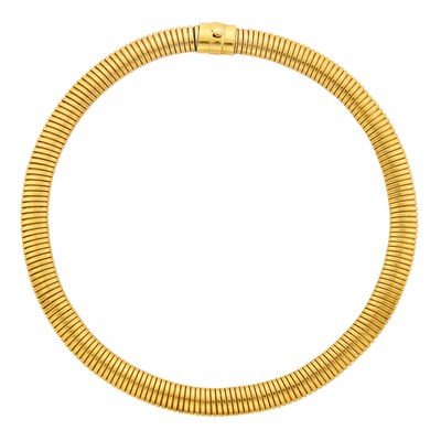 Lot 140 - Gold Snake Link Necklace