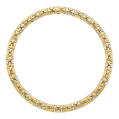 Lot 62 - Bulgari Two-Color Gold 'Alveare' Necklace