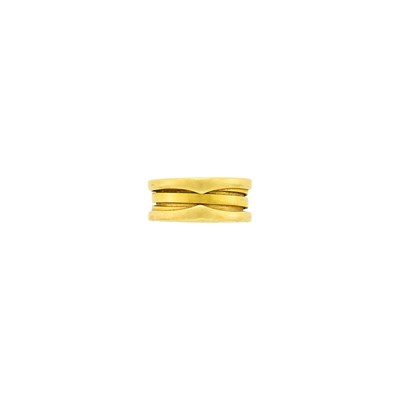 Lot 4 - Bulgari Gold 'B.zero1' Band Ring