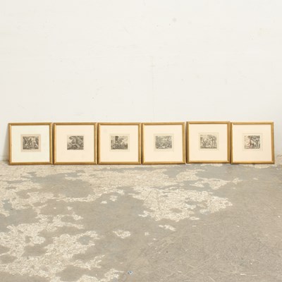 Lot 76 - Set of 6 Aesop's Fables Engravings