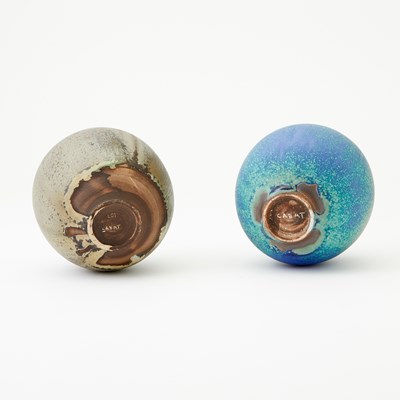 Lot 803 - Group of Eight  Rose and Erni Cabat Studio Glazed Earthenware "Feelie" Pots