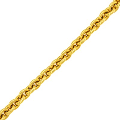 Lot 1029 - Gold Curb Link Bracelet