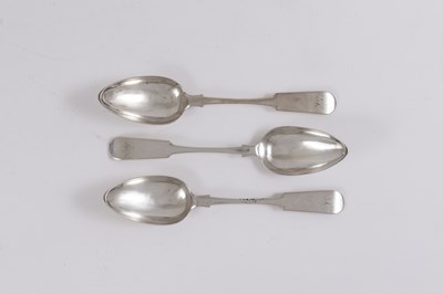 Lot 1179 - Three American Silver Tablespoons