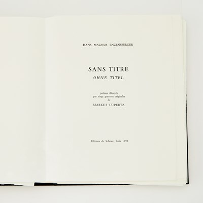 Lot 277 - Enzensberger's Sans Titre by Éditions du Solstice