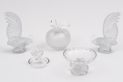 Lot 1157 - Five Lalique Glass Table Articles