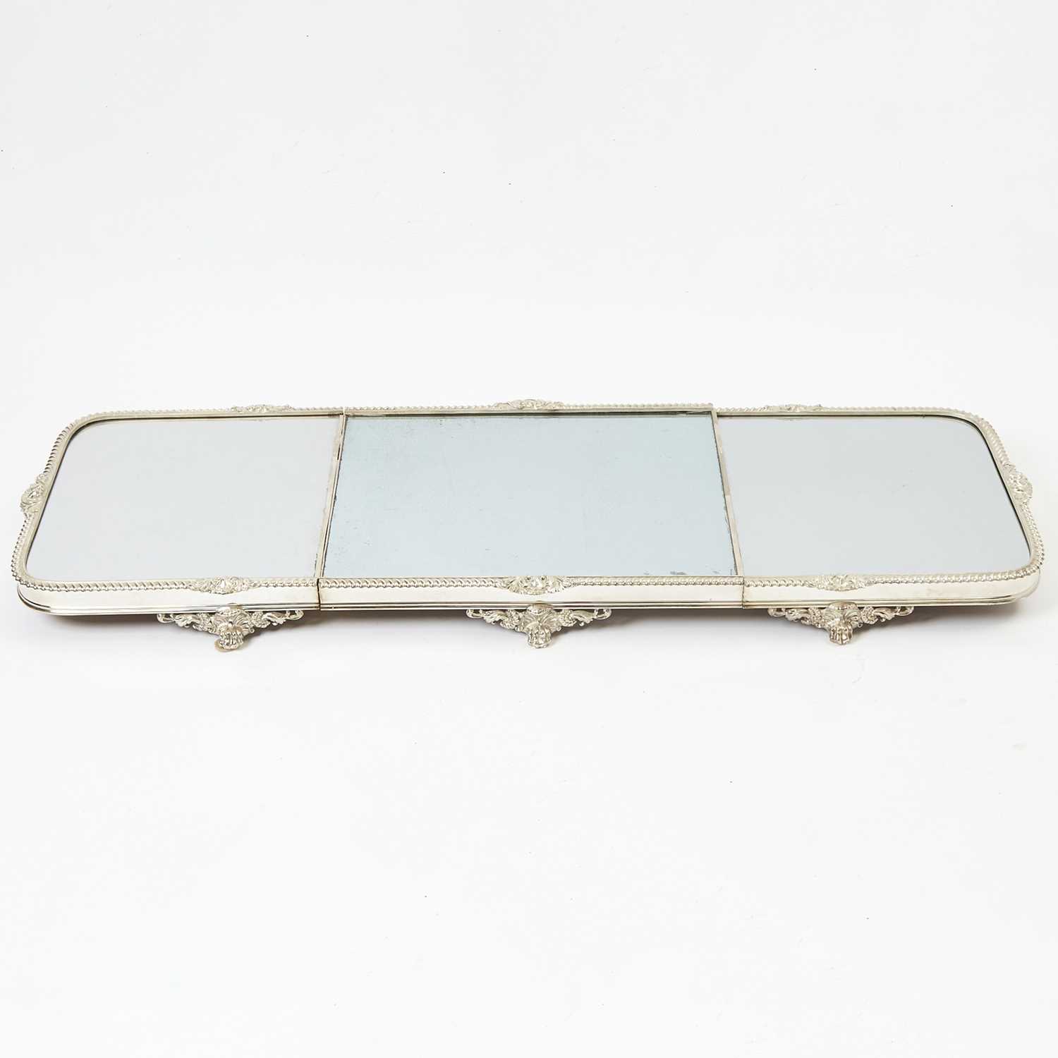 Lot 341 - Regency Style Silver Plated Mirror Plateau