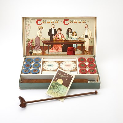 Lot 420 - A well-preserved set of Chuck-Chuck, a table-based dexterity game