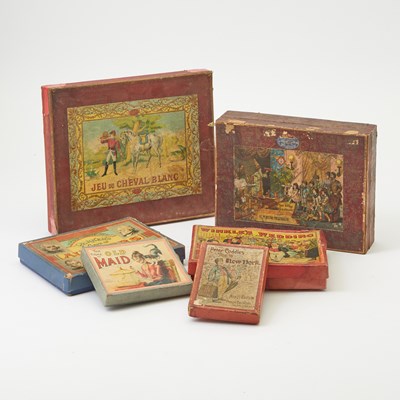 Lot 422 - Group of Victorian games and game boards