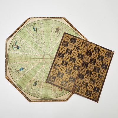 Lot 422 - Group of Victorian games and game boards