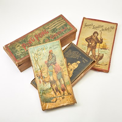 Lot 422 - Group of Victorian games and game boards