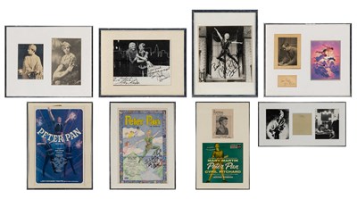 Lot 512 - A group of signed items relating to Peter Pan