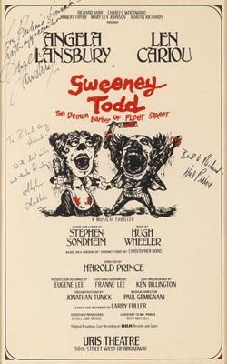 Lot 503 - Inscribed by Stephen Sondheim, Hal Prince, and Angela Lansbury