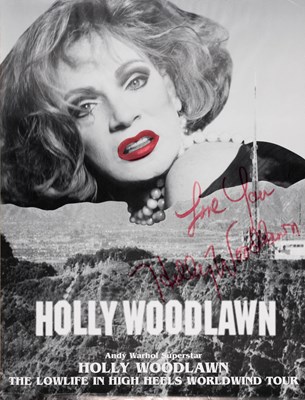 Lot 520 - Signed by the Warhol Superstar Holly Woodlawn