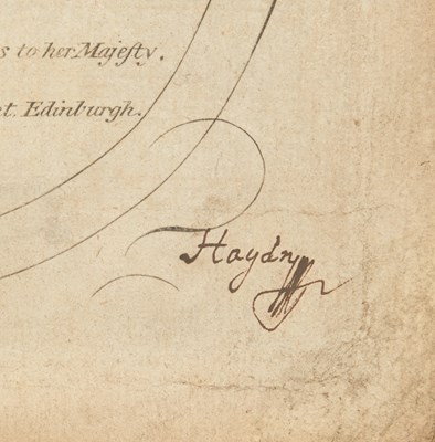 Lot 577 - Haydn's VI Original Canzonettas, signed by the composer