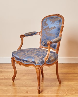Lot 94 - Louis XV Carved Beechwood Fauteuil