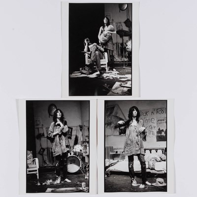 Lot 515 - Three Gerard Malanga photos of Patti Smith in Cowboy Mouth