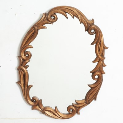 Lot 8 - Oval Gilt-Framed Mirror