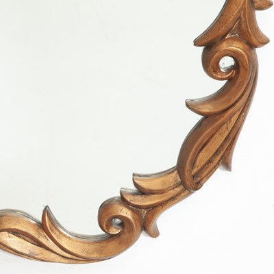 Lot 8 - Oval Gilt-Framed Mirror