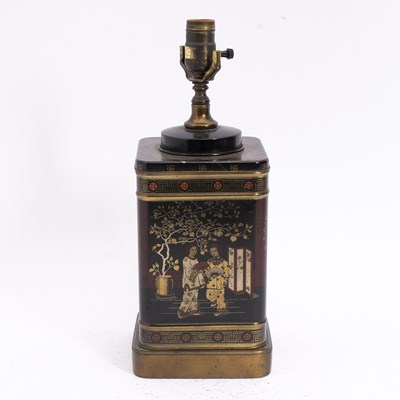 Lot 81 - Chinese Tea Canister Table Lamp