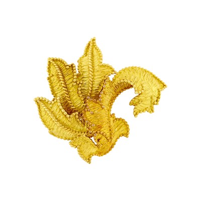 Lot 73 - Tiffany & Co. Gold Leaf Brooch